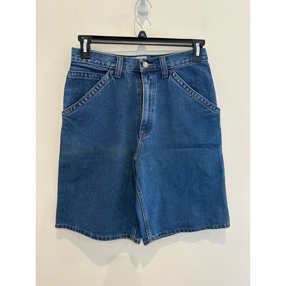 Basic Concepts Y2K Mens Denim Carpenter Shorts Cotton Utility Workwear Size 30